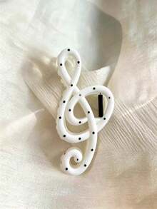 2/1PC Wave Point Note Capture Clip Creative High Tone Score Hair Claw Simple Atmosphere Ins Hair Accessories - Multicolor - View 4