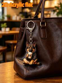 2D 平面酷帥德國牧羊犬壓克力鑰匙圈 卡通風 龍蝦扣 適用於車鑰匙、背包與手提包 可作為包包掛飾、汽車配件、包包裝飾 趣味設計 壓克力材質 也適合女性錢包與手機配件 可送給朋友、家人、女友 戶外用品 派對用品 禮物 紀念品 開學禮物 - 彩色 - 查看 6