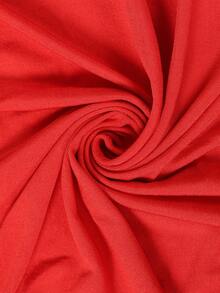 1pc Red Elastic Rectangular Tablecloth, Party Tablecloth, Birthday Decoration Tablecloth, Birthday Party Supplies, Wedding Table Runner, Wedding Party Supplies, Wedding Arch Fabric, Baby Shower, Bridal Shower, Gender Reveal Party, 1st Birthday, Home Decor, Room Decor, Kitchen Tablecloth - Red - View 8