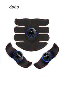 AXH. 3-In-1 Abdominal Muscle Stimulator, Muscle Shaping Device, Portable Muscle Trainer, Smart Wireless Fitness Equipment, Unisex, Suitable For Abdominal/Arm/Leg Workout, Home And Office Use - Black - View 12