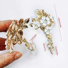 2pcs Detachable High Heel Back Decorations, Luxury Sexy Women's Shoe Accessories - Gold - View 2