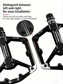 1 Pair WEST BIKING Bicycle Aluminum Alloy Bearing Lubricated Platform Pedals, Mountain Bike Riding Equipment - Multicolor - View 9