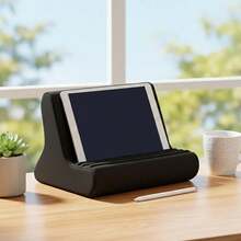 Soft Memory Foam Tablet Stand For Lap, Portable Phone Holder With 3 Adjustable Angles, Comfort Cushion Pillow For Home Bed Office - Black - View 1