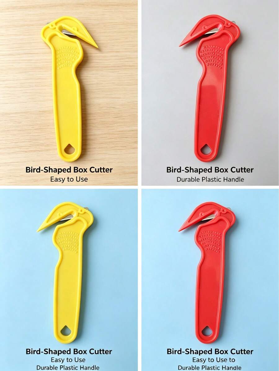 Multifunctional Box Cutter Anti-Cut Hand Multifunctional Utility Knife Opening Knife 2pcs/Pack - A - View 1