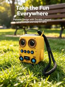 WESTMADE 1pc Yellow Cute Owl High-Quality Hands-Free Call Wireless Bluetooth Speaker, Built-In Microphone, TF Card Slot, Bluetooth Connection, Suitable For Kids Listening To Music, Courses, Stories, Radio, Gift For Children - Yellow (high Quality) - View 7