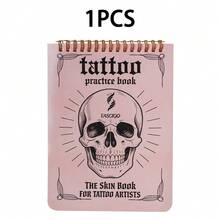New Tattoo Practice Skin Notebook, Each Book Contains 10 Pieces Of Silicone Tattoo Practice Skin, Suitable For Various Tattoo Practice Styles, Perfect Tattoo Gift For Tattoo Beginners And Tattoo Enthusiasts - Dusty Pink - View 7