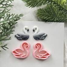 Polymer Clay Cutter Set,Pineapple Swan Cowboy Hat Boot Vintage Oval Flower Leaf Shape Clay Cutters For Earrings Making,DIY Soft Clay Jewelry Molds - Butterfly - View 3