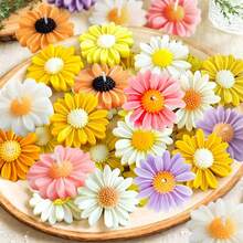 8pcs Daisy Silicone Mold Set – Perfect For Making Candles, Resin, Soap, Plaster And Clay – Available In With Hole And Without Hole Designs – Great For Projects And Home Decor - Flower - View 2