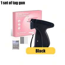 Fine Sewing Gun, Mini Sewing Gun, Quick Clothing Repair Tool, Micro Label Gun, With 6 Fine Needles And 1000 Fasteners, Quick Adhesive Sewing Gun, Hemming Tool, This Item Has AB 2 Set Options - A: 1 Set Label Gun, B: Separate Glue Needles 20pcs (2000 Shots) - Black - View 16