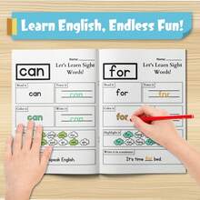 Book Visual Vocabulary Workbook - Read, Trace, Write And Build Simple Sentences To Improve Fluency Back To School - Writing Workbook - View 4