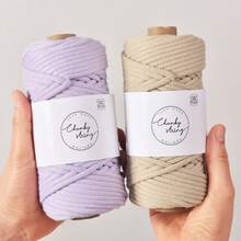 Macrame Cord 5mm X 45 M, Colorful Twisted Rope, Rope, Macrame Yarn For Wall Hangings, Plant Hangers, Crafts, DIY Decorating Projects - Multicolor - View 4