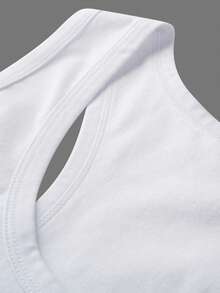 Norcotton 3pcs White Pure Cotton Tank Top Men's Sports Fitness Undershirt - White - View 4