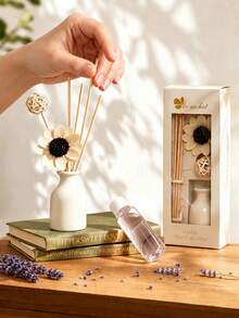 Flameless Home Fragrance Diffuser Gift Set (Essential Oil + Diffuser Sticks + Artificial Flowers), Lavender, Jasmine, Lily Scents, Long-Lasting Fragrance, Elegant, Keeps Fresh Aroma, Suitable For Office, Bedroom, Bathroom, Closet Decoration, Aromatherapy Stress Relief, Perfect For Christmas, Valentine's Day, Wedding, Hotel, Birthday, Graduation, Housewarming. Suitable For Women, Girlfriend, Best Friend. - Multiple Fragrances - View 8