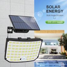 256 LED Solar Wall Light With Motion Sensor, Outdoor Solar Fence Street Light Garden Decor, 3 Working Modes, IP65, Street Light, Front Door, Split Solar Light With 5m Cable - 1PC - 查看 11
