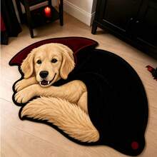 1pc Golden Retriever Doormat, Living Room Rug, Carpet, Area Rug, Small Area Rug, Mat, Home Decor, Large Living Room Rug, Round Rug, Living Room Home Decor, Room Decor, Washable Rug, Graduation Gift - Golden Retriever - View 1