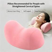1pc Ergonomic Cervical Pillow, Ergonomic Neck Support Pillow With Human Body Curve Design - Multicolor - View 10