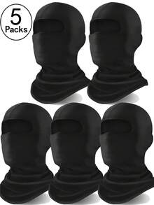 2 piezas Máscara facial para hombres y mujeres, pasamontañas protector solar, máscara Shiesty protectora ligera para motocicleta y snowboard - A - View 15