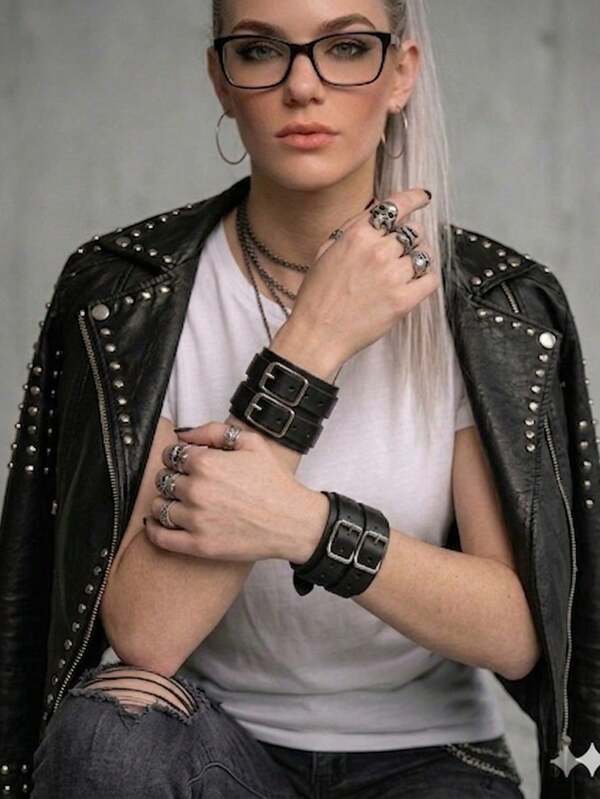 Par de Pulseiras 2 fivelas