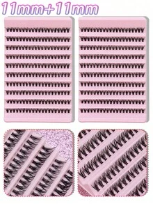 AYRMILLA 新款 C/D 捲度 5-16mm 混色組，包含 100-1000 簇自然風格假睫毛，適合初學者，舒適且時尚。睫毛簇、假睫毛、單根假睫毛、睫毛、假睫毛 - C - 查看 29