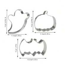Halloween Cookie Cutter Set, 3/5/7pcs Stainless Steel Skull, Bat, Candy Corn, Pumpkin, Ghost Cookie Cutting Shapes. Suitable For Holiday Party Decoration, Perfect For Cutting Soft Candy, Cheese, Soft Fruit, Pancakes, Soap And Handmade Clay. Reusable. - View 12
