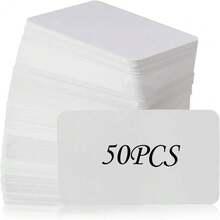 100pcs/50pcs/10pcs Premium White Blank Business Cards 3.5x2.2 Inch Small Blank White Cardstock Memo Cards Kraft Paper Business Cards - View 9