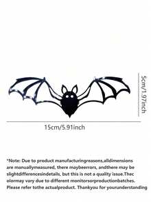 24pcs/Set Bat Wall Stickers, 3D Black Bat Wall Stickers, Suitable For Halloween, Unique 3D Wing Design Creates Realistic Bat Flight Visual Effect. Suitable For Parties, Birthdays, Holidays, Home Decor, Also Can Be Used As Practical Party Favors. - View 8