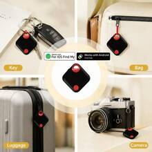 RSH New Dual-System Air Tracking Tag, USB-C Rechargeable Battery, Anti-Loss Positioning Tracker Compatible With IOS Find My And Android Find Hub, Smart Item Finder Tag For Luggage, Keys, Wallet And More, With Loss Reminder - Multicolor - View 11