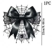 1pc/2pcs/3pcs Halloween Black Spider Web Bow Heat Transfer Stickers, DIY Iron-On Patches, Durable Plastic, T-Shirt Making, Pillow Decoration, - Multicolor, Durable, Washable Plastic DIY Stickers, Suitable For Backpacks, Cushions, Pants, Sofa Covers, Waterproof And Fade-Resistant - T-Shirt Printing Stickers - Multicolor - View 12