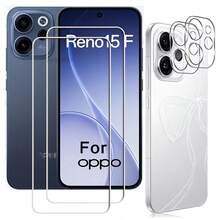 2+2片 Reno 15 5G/15F 5G/15 Pro/15 Pro Max 鋼化玻璃螢幕保護貼,高清晰透明3D相機鏡頭保護膜,鏡頭保護墊 - 無色 - 查看 7
