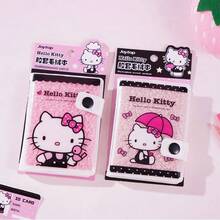 Miniso Buku Catatan  dengan Sampul Plush dan Kancing Jepret, 72K 80 Halaman, Buku Catatan Saku, Jurnal Harian untuk Kelas & Perjalanan, Kertas PVC Kain Plush (1 Buah) - Beraneka warna - View 1