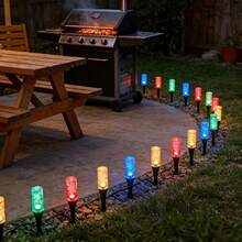 1PC Set Solar LED Bubble Stake String Lights, Multicolor Changing Waterproof IP54Outdoor Landscape Lamp, Decorative Lighting For Garden Lawn Patio Yard Pathway Holiday Party Solar‑Powered Bubble Column Stak - Bubble Column - View 7