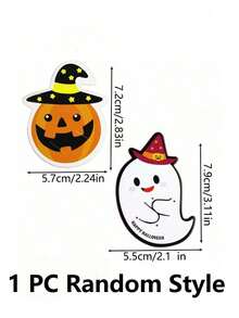 100 Pieces Of Halloween Pumpkin And Ghost Lollipop Cards, Cute Halloween Candy Holders, Suitable For Party Souvenirs, Classroom Snacks, And Trick Or Treat Halloween Decorations. - Multicolor - View 13