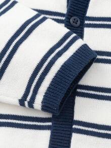 Balabala Kids Knitted Cardigan Sweater 2026 New Spring Autumn Soft Warm Button Up Boys Girls Cute School Layering Outfit - Blue Tint - View 4