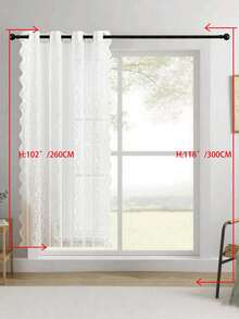 1pc/2pcs Bohemian Sheer Curtains, Light Filtering Tassel Drapes For Living Room Bedroom, Elegant Window Treatment, Flowy Fringe Design, Soft Breeze Decor, Privacy Semi-Transparent, Farmhouse Vintage Style, Easy Hang Gift - White - View 40