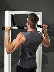 Upgraded Professional Pull-Up Bar, No Drilling Required, An Upper Body Training Equipment Suitable For Home Gyms, Ideal For Strength Training Exercises Including Pull-Ups, Push-Ups And Sit-Ups. - Random Color - View 4