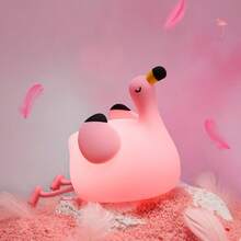 GLOOPRO Flamingo Night Light, Gift For A Girlfriend, Bedroom Decorative Light, Soft Silicone Material, 3-Level Dimming, Perfect Sleep Companion, Touch-Sensitive, USB Rechargeable, Automatically Turns Off After 30 Minutes, Children's Holiday Gift - Flamingo Night Light - View 8