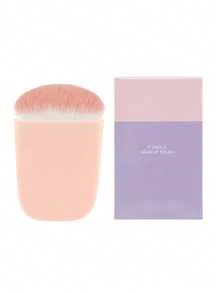 1 pièce Pinceau à blush petit plat en forme de haricot avec boîte en papier, pinceau de maquillage multifonction, poils super doux, outil de maquillage rose mignon - Multicolore - Voir 8