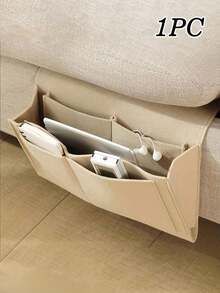 Sofa Storage Bag With 5 Pockets And A Hanging Design, Ideal For Storing Magazines, Laptop Cables, Remote Controls, Water Bottles And More. Versatile Storage Solution Suitable For Dormitory Beds, Sofas, Bedrooms And More.,Back To School - Multicolor - View 8