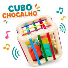 Sensory Educational Cube Kit For Babies Geometric Shapes Castela - Multicolor - Ver 2