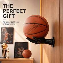 1Pc Hand-Shaped Wall Mounted Ball Holder, Creative Sports Ball Storage & Display Rack For Basketball, Soccer, Volleyball And Football, Space-Saving Organizer For Bedroom, Garage, Gym & Game Room - Multicolor - View 5