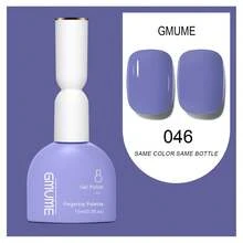 GMUME 46 紫羅蘭 15ml 凝膠指甲油 紫色 春夏亮色 浸泡式脫色 UV LED 高顯色 長效持久 光澤亮面 鮮豔紫色 花卉浪漫甜美大膽可愛清新 1瓶1色 美甲沙龍家用 - 紫丁香色 - 查看 13