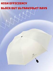 1pc Mini Portable Sun Umbrella, Folding Umbrella, Outdoor Portable Sunshade Umbrella, UV Protection Sun Umbrella With Storage Bag, Sun Protection Umbrella, Sun Protection Supplies, 6 Ribs + Thickened Black Rubber Coating Sun Protection Layer, Travel Essential, Perfect For Outdoor, Travel, Summer Sun Protection, Windproof And Waterproof - Multicolor - View 3