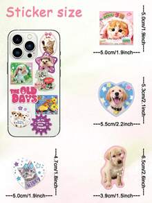 50Pcs Cute Animal Japanese Stickers Kawaii Japanese Cartoon Animal Stickers For Phones Laptops Luggage Skateboards Water Bottles DIY Crafts Stickers - Multicolor - View 12
