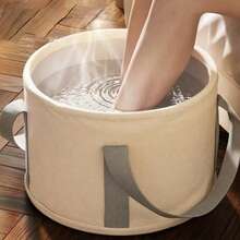 1pc Portable Foot Bath Basin, Suitable For Home SPA. Foldable Foot Bath Basin Convenient For Soaking Feet, Comes With Portable Foot Bath Bag, Suitable For Travel, Camping, Outdoor Activities, Shops And Other Places - View 3