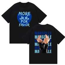 Rapper JUL Marseille Album 2026 Graphic T Shirt Men's Clothing Fashion Short Sleeve Tee Vintage High Quality Cotton T-Shirts - 2 - View 1