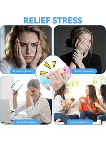 Cat Paw Stress Relief 3/5/6 Key Keyboard Keycap Gift, Adult Anti-Stress Finger Keyboard Game Keychain, Pressure Release - Multicolor - View 4