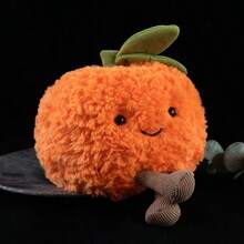 1pc Cute Small Citrus Plush Doll, Soft And Comfortable Polyester Filling, Rabbit Fur Fabric, 3D Full Shape, Suitable For Home Decor, Children's Halloween Gift Exchange Halloween - Multicolor - View 6