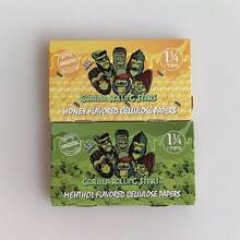 2in1 新大猩猩系列 78MM 長度風味捲紙，薄荷/蜂蜜兩種口味，抽菸配件手工捲紙，附濾嘴捲紙，吸菸者必備手工捲紙！ - 查看 1