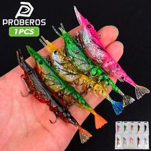 PRO BEROS Proberos 1件 10.3cm/11.2g 多節軟蝦擬餌,附鋒利三叉鉤,仿生淡水海水釣魚誘餌 - 蝴蝶型 - 查看 2