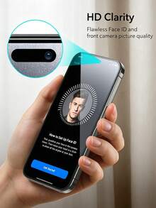 5-In-1 Set (1 Front Screen Protector + 1 Back Glass Film + 3 Transparent Camera Lens Protectors) 3D Curved Bubble-Free High-Definition Tempered Glass, Precise Fit, Scratch-Resistant And Wear-Resistant, Suitable For Phone Cases, Compatible With IPhone 18 Pro Max/18 Pro/17/17 Pro/17 Air/17 Pro Max/16/16 Pro/16 Plus/16 Pro Max/15/15 Pro/15 Plus/15 Pro Max/14/13/12/11 Pro Max, Daily Phone Accessories, Holiday Gift - Clear - View 5